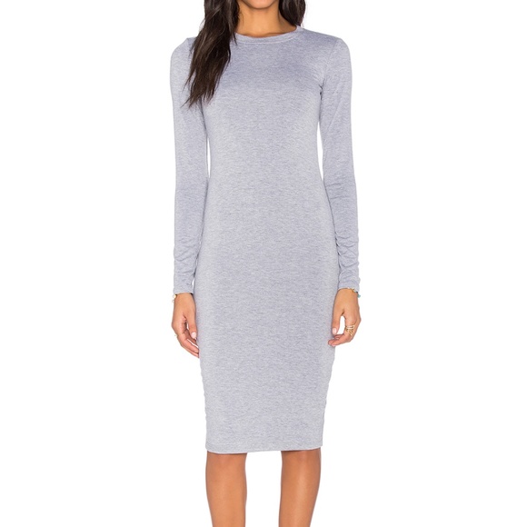 Blq Basiq Dresses & Skirts - Blq Basiq Long Sleeve Midi Dress